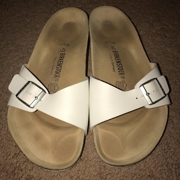 white birkenstocks size 42